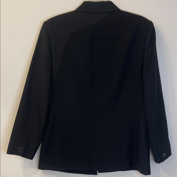 Orvis Lined Black Blazer with Pockets Size 12 PTP 21” EUC - Picture 3 of 12